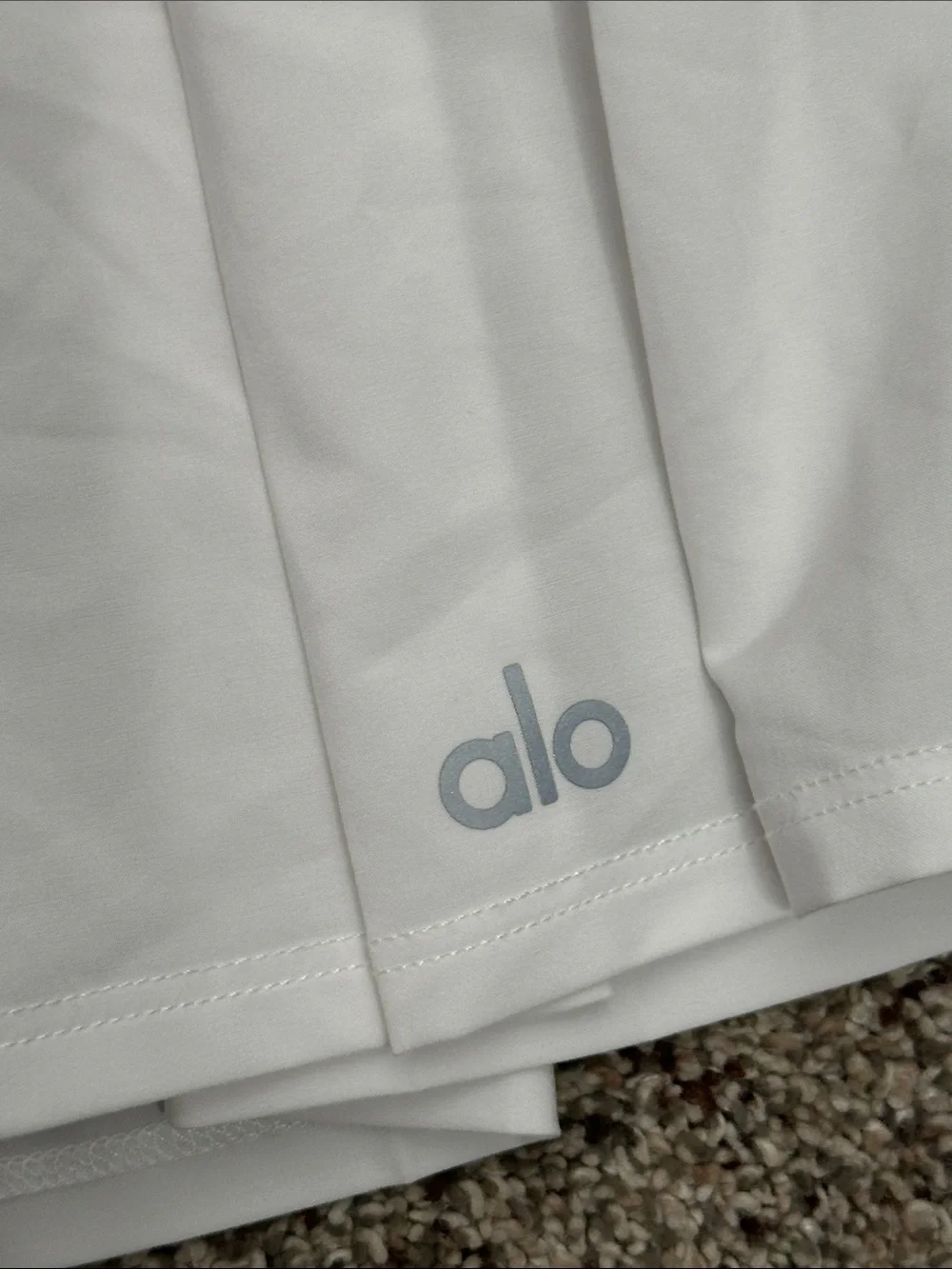 ALO Yoga White Pleated Skater Skirt size L